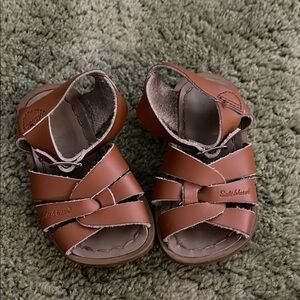 Toddler Saltwater Sandals Brown Leather size 5